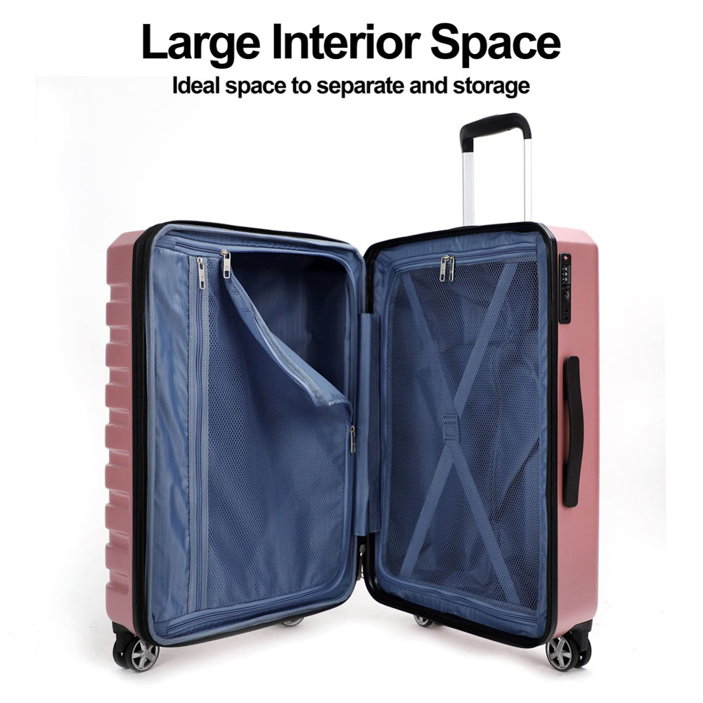 AIRLINE Hardside Carry On Luggage With TSA Lock Front Opening 20"-inch Suitcase - Image 10