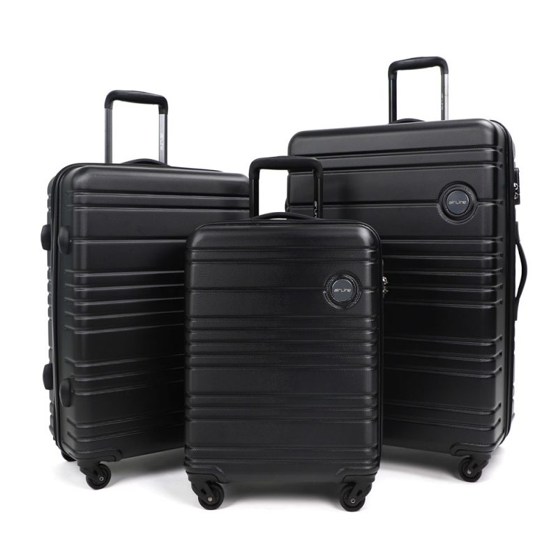 AIRLINE Hardside Luggage Sets Lightweight, 3Piece Set (20"/24"/28