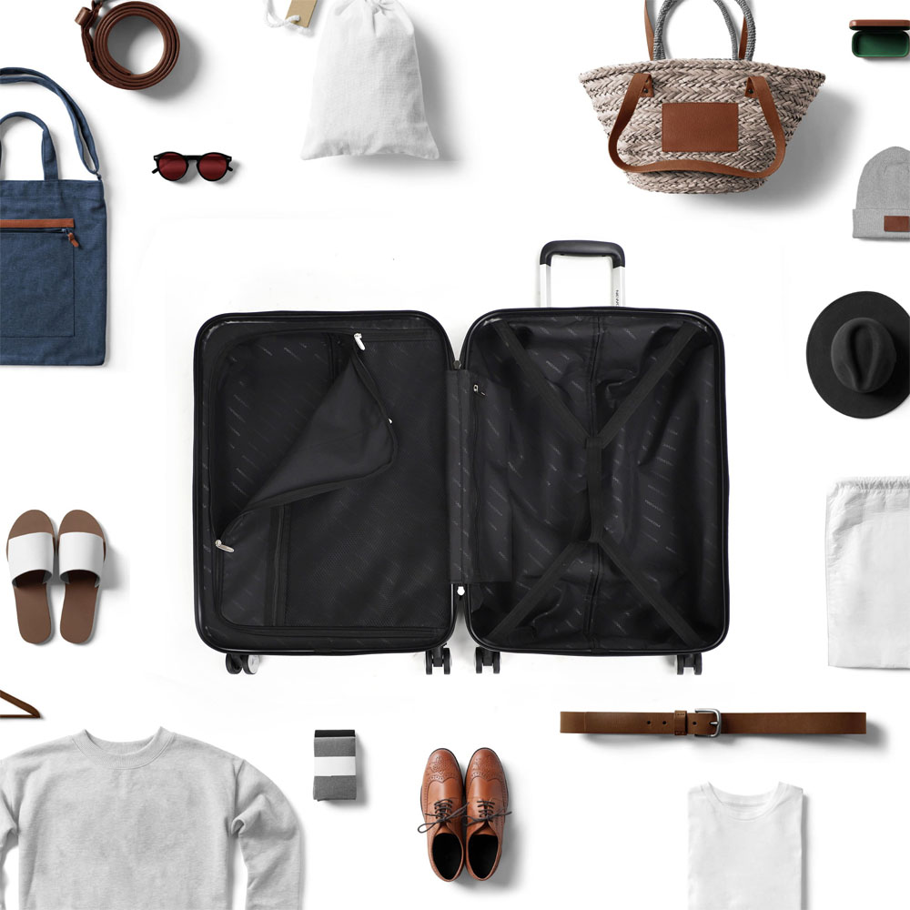 NEWCOM Hardside Luggage Set Suitcase with TSA Lock 3-Piece Set 20"/24"/28" (Blue) - Image 7