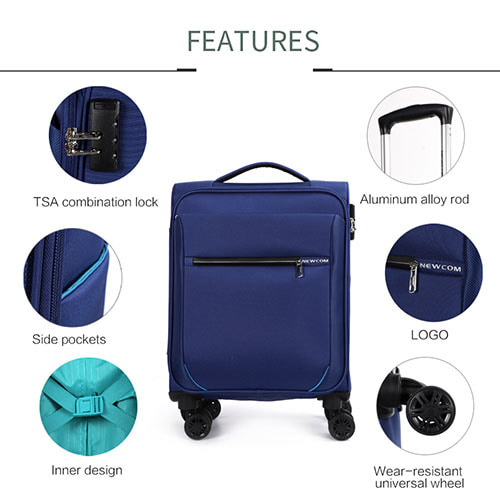 Soft fashion Luggage Bag Travel Trolley Luggage - Image 5
